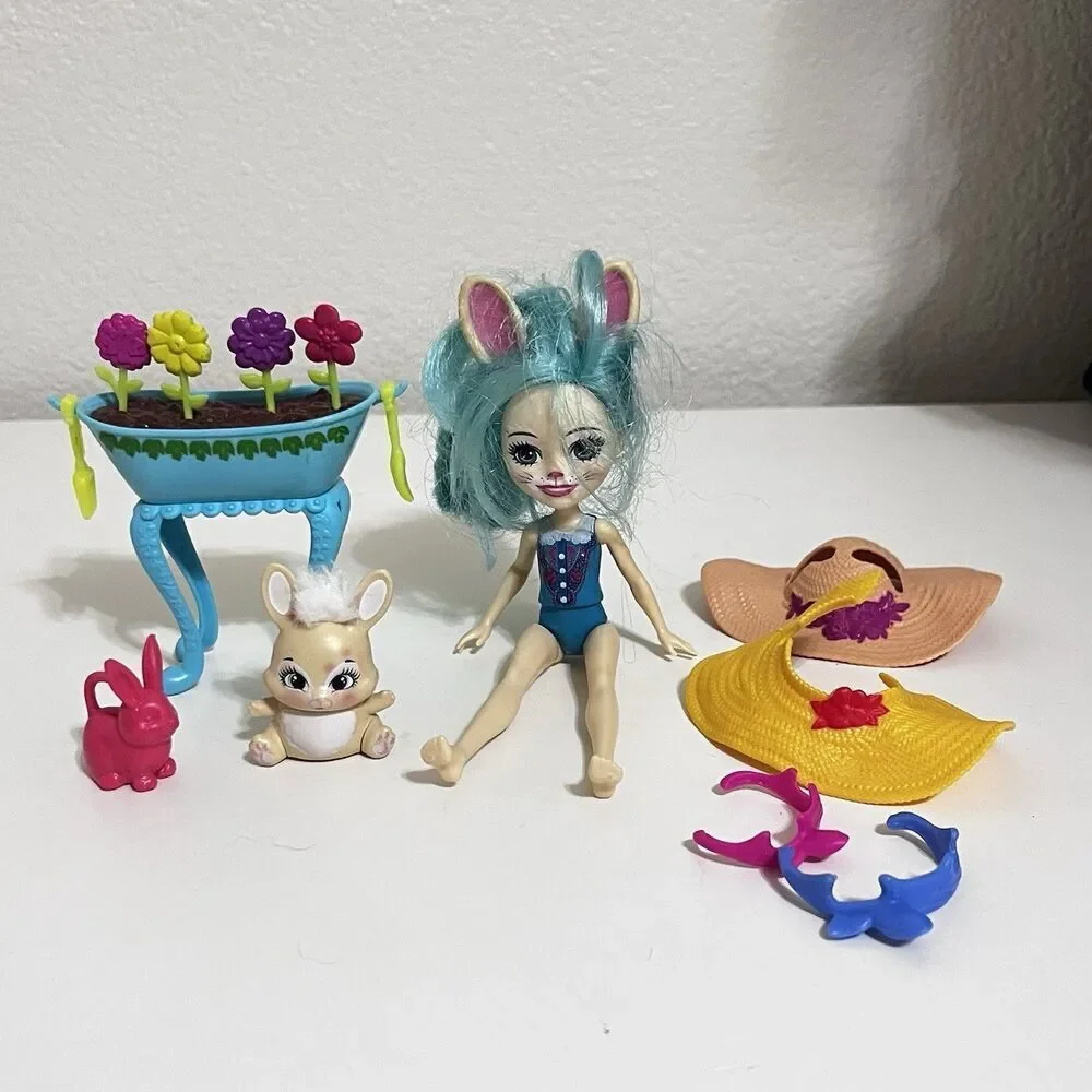 Mattel Enchantimals Dolls Animals Accessories Lot Deer Elephant Owl Bear Bunny
